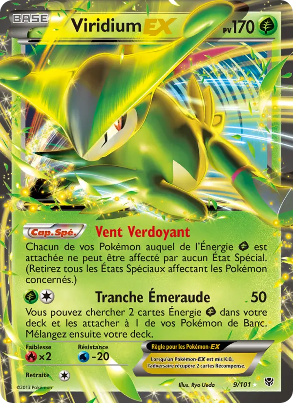 Scan HD carte Pokémon Viridium EX 9/101 — Explosion Plasma