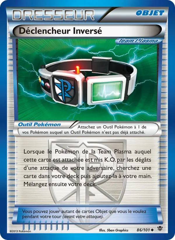Scan HD carte Pokémon Déclencheur Inversé 86/101 — Explosion Plasma