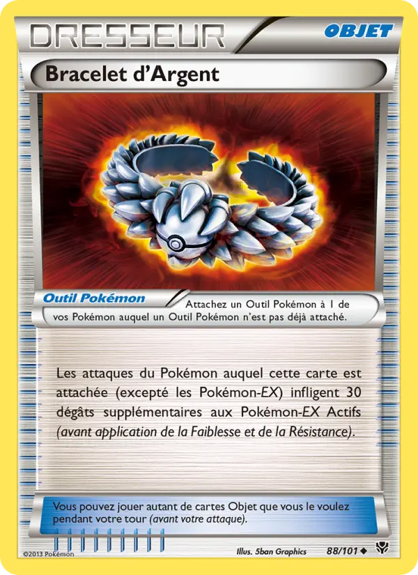 Scan HD carte Pokémon Bracelet d’Argent 88/101 — Explosion Plasma