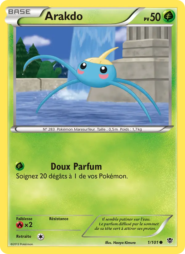 Scan HD carte Pokémon Arakdo 1/101 — Explosion Plasma