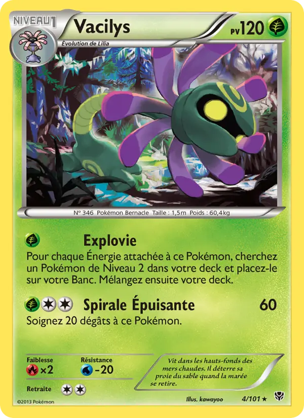 Scan HD carte Pokémon Vacilys 4/101 — Explosion Plasma