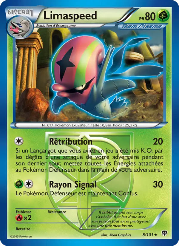 Scan HD carte Pokémon Limaspeed 8/101 — Explosion Plasma