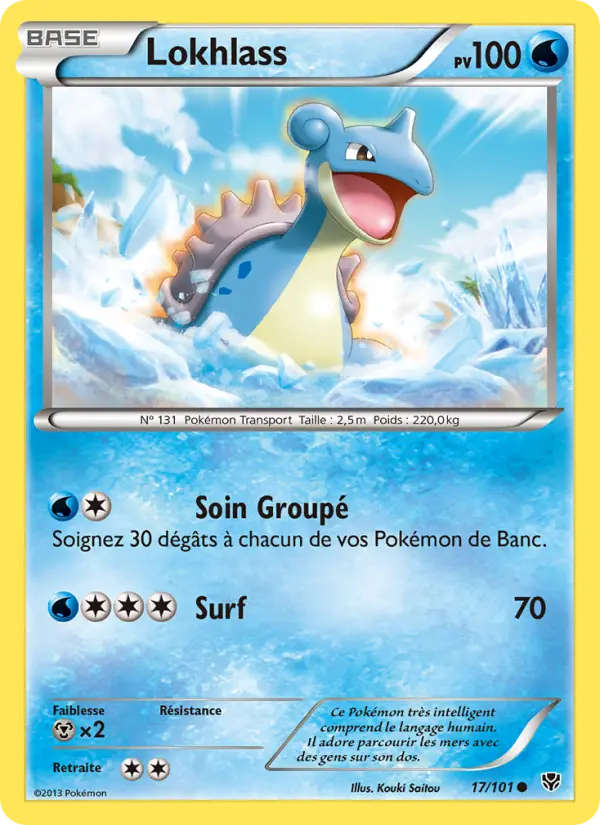 Scan HD carte Pokémon Lokhlass 17/101 — Explosion Plasma