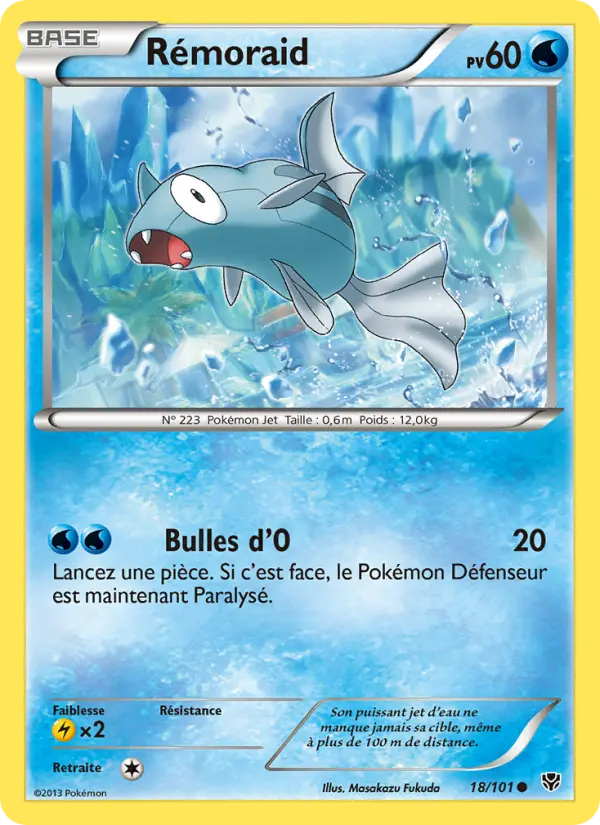 Scan HD carte Pokémon Rémoraid 18/101 — Explosion Plasma