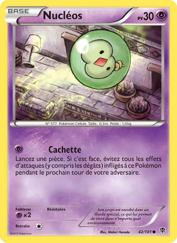 Scan HD carte Pokémon Nucléos 42/101 — Explosion Plasma