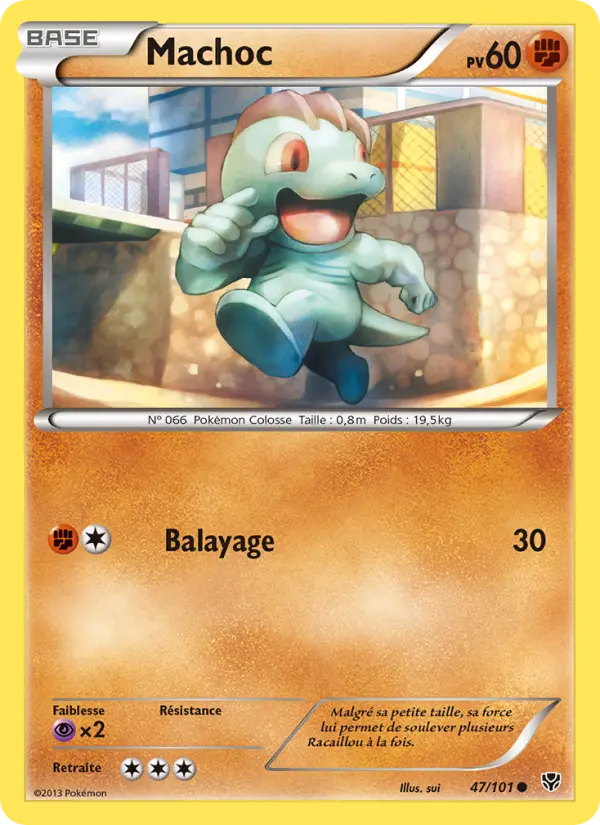 Scan HD carte Pokémon Machoc 47/101 — Explosion Plasma