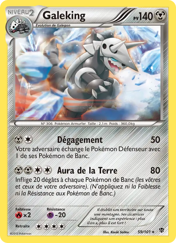 Scan HD carte Pokémon Galeking 59/101 — Explosion Plasma