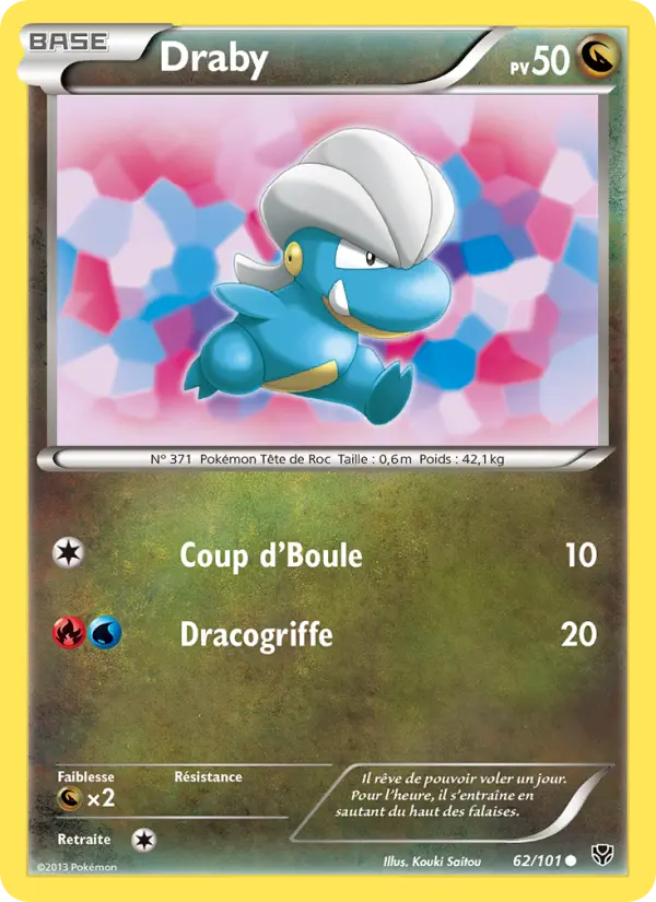 Scan HD carte Pokémon Draby 62/101 — Explosion Plasma