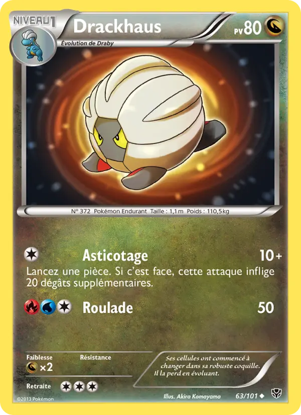 Scan HD carte Pokémon Drackhaus 63/101 — Explosion Plasma
