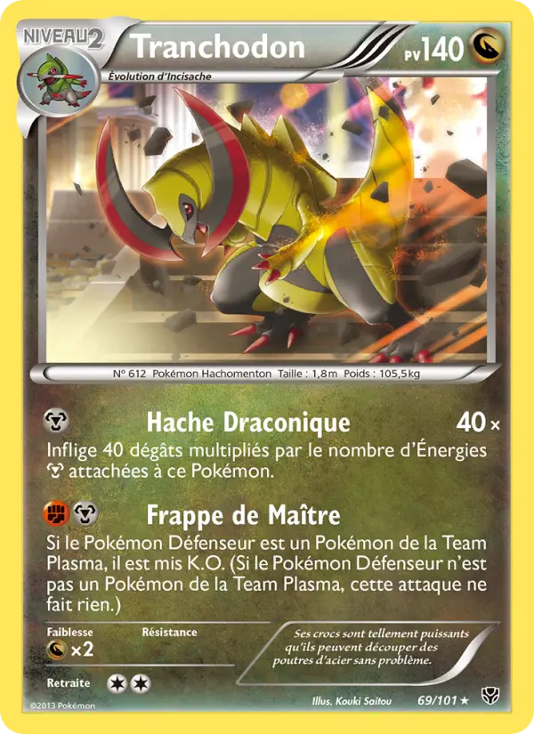 Scan HD carte Pokémon Tranchodon 69/101 — Explosion Plasma