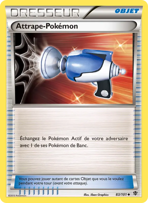 Scan HD carte Pokémon Attrape-Pokémon 83/101 — Explosion Plasma