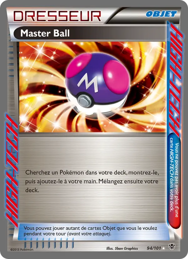 Scan HD carte Pokémon Master Ball 94/101 — Explosion Plasma