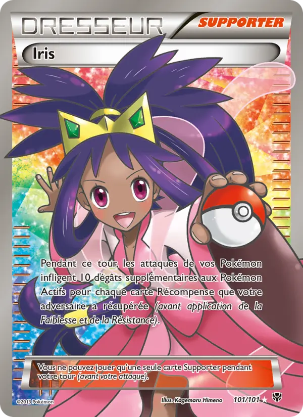 Scan HD carte Pokémon Iris 101/101 — Explosion Plasma