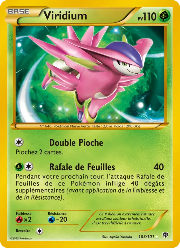 Scan HD carte Pokémon Viridium 103/101 — Explosion Plasma