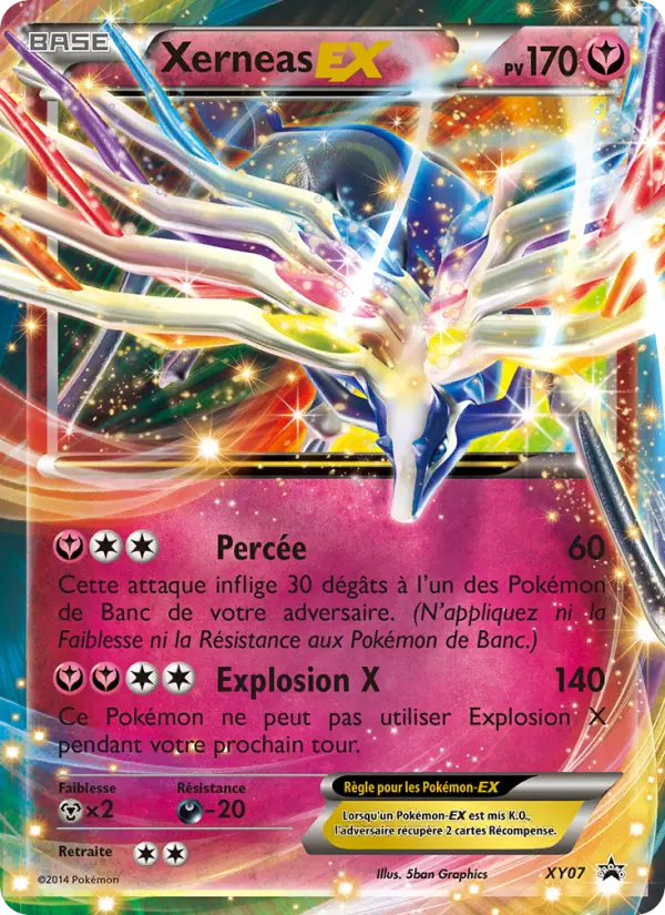 Scan HD carte Pokémon Xerneas EX XY07/211 — Promo XY