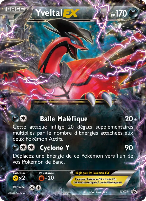 Scan HD carte Pokémon Yveltal EX XY08/211 — Promo XY