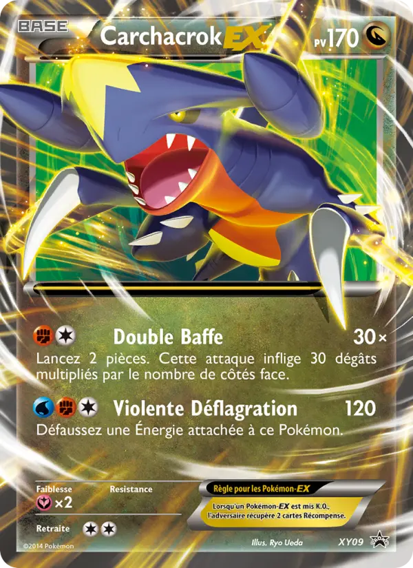 Scan HD carte Pokémon Carchacrok EX XY09/211 — Promo XY