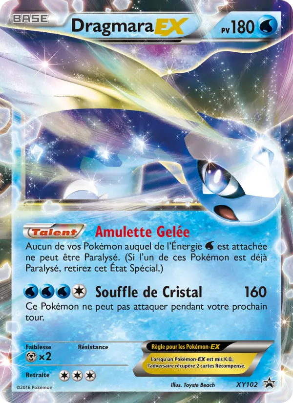 Scan HD carte Pokémon Dragmara EX XY102/211 — Promo XY