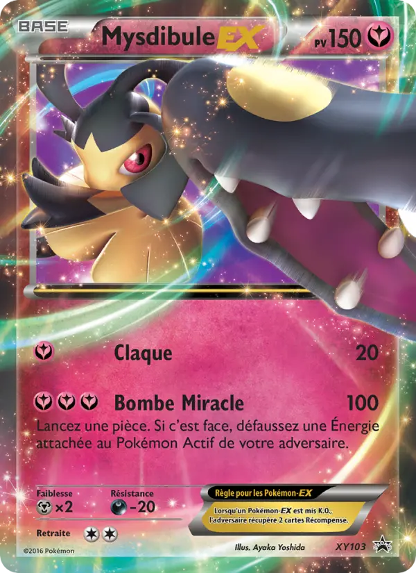 Scan HD carte Pokémon Mysdibule EX XY103/211 — Promo XY