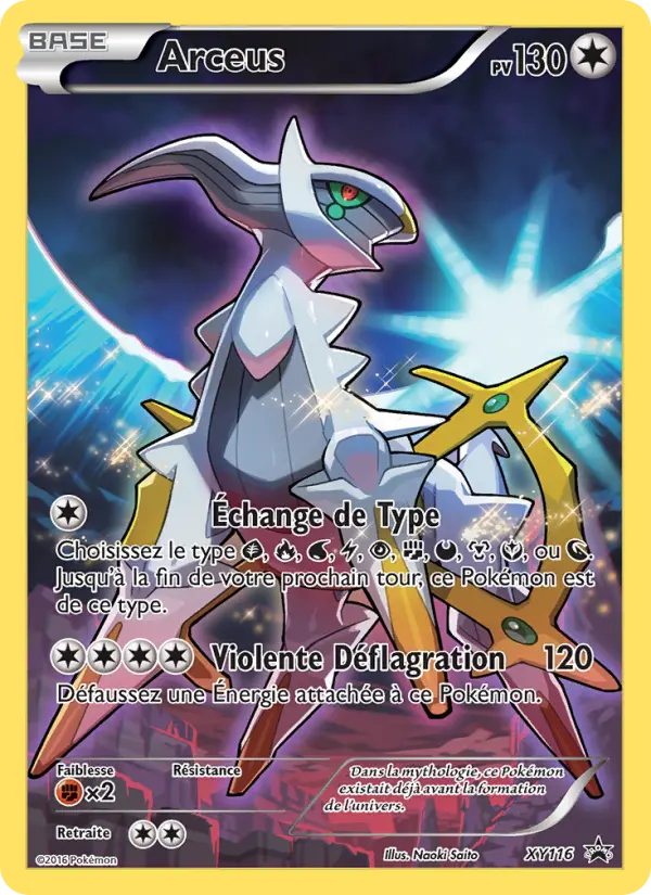 Scan HD carte Pokémon Arceus XY116/211 — Promo XY