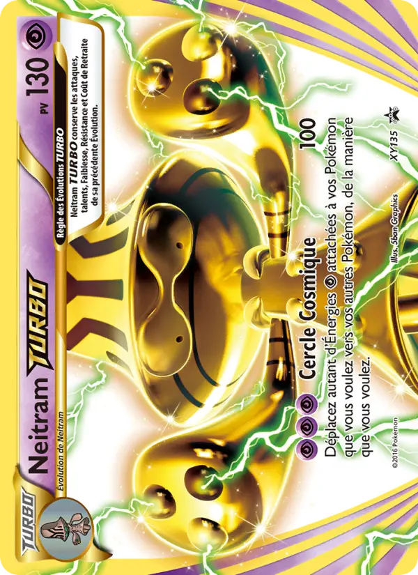 Scan HD carte Pokémon Neitram TURBO XY135/211 — Promo XY