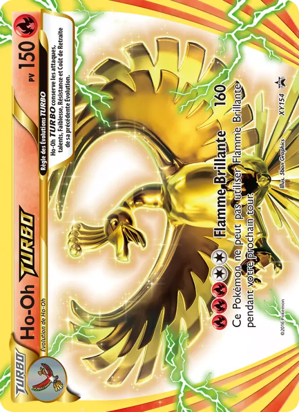 Scan HD carte Pokémon Ho-Oh TURBO XY154/211 — Promo XY