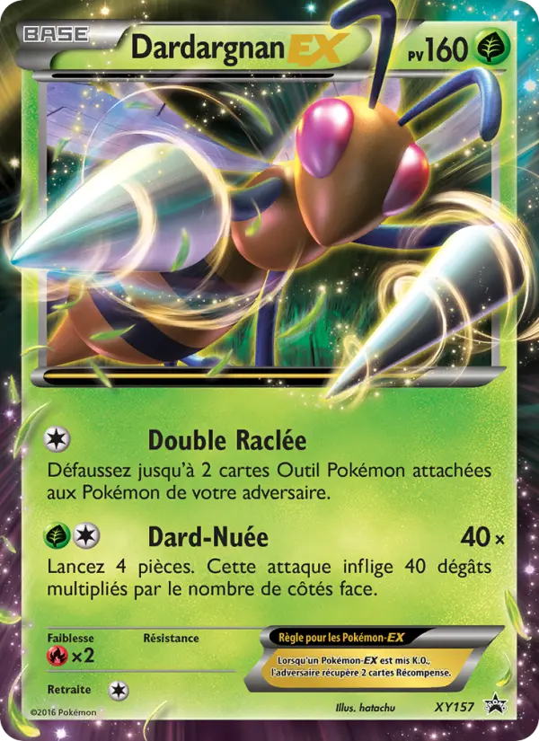 Scan HD carte Pokémon Dardargnan-EX XY157/211 — Promo XY