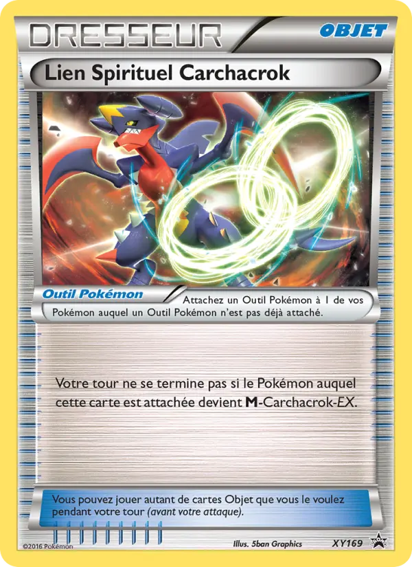 Scan HD carte Pokémon Lien Spirituel Carchacrok XY169/211 — Promo XY