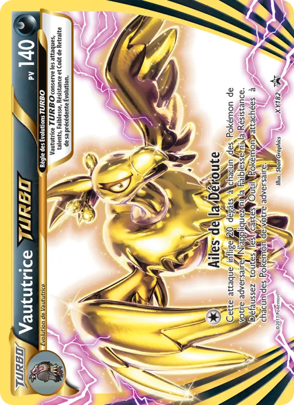 Scan HD carte Pokémon Vaututrice TURBO XY182/211 — Promo XY