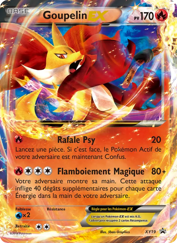 Scan HD carte Pokémon Goupelin EX XY19/211 — Promo XY