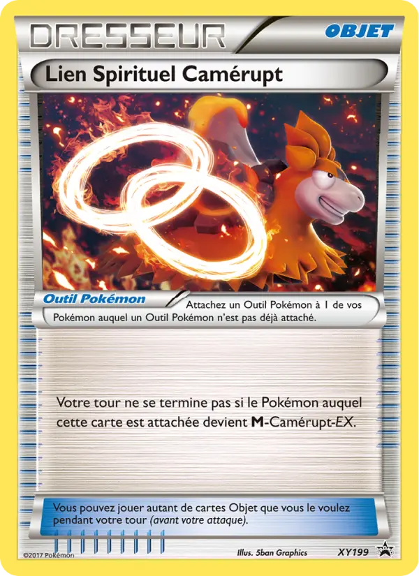 Scan HD carte Pokémon Lien Spirituel Camérupt XY199/211 — Promo XY