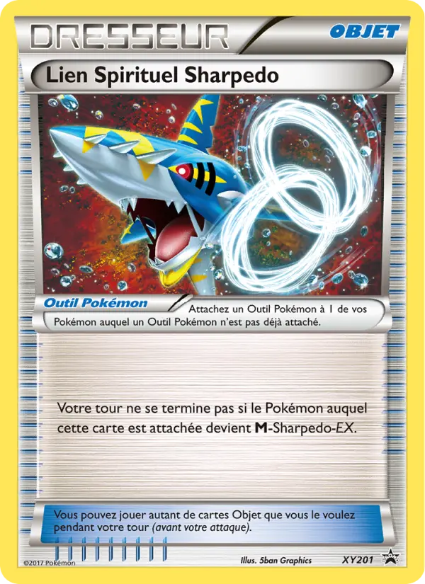 Scan HD carte Pokémon Lien Spirituel Sharpedo XY201/211 — Promo XY