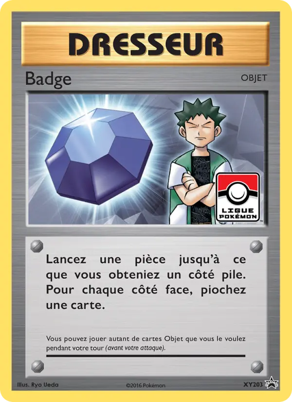 Scan HD carte Pokémon Badge XY203/211 — Promo XY