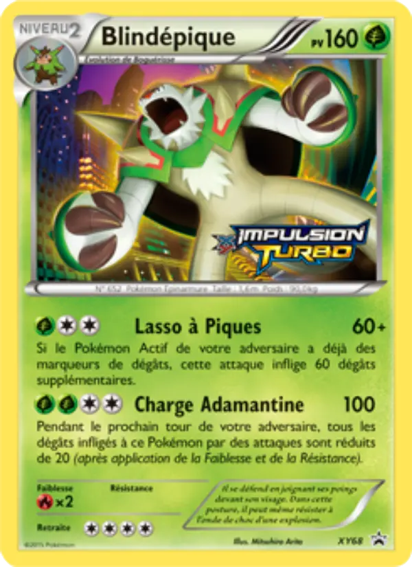Scan HD carte Pokémon Blindépique XY68/211 — Promo XY