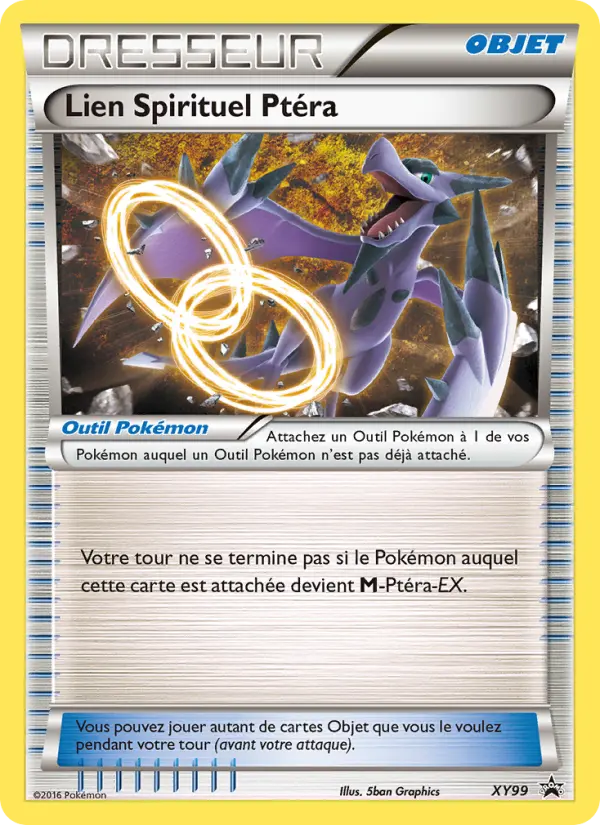 Scan HD carte Pokémon Lien Spirituel Ptéra XY99/211 — Promo XY