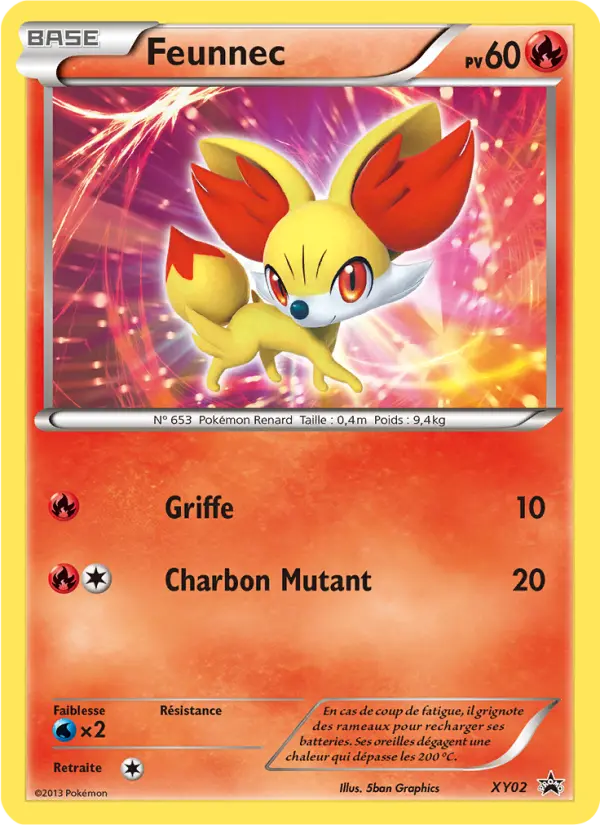 Scan HD carte Pokémon Feunnec XY02/211 — Promo XY