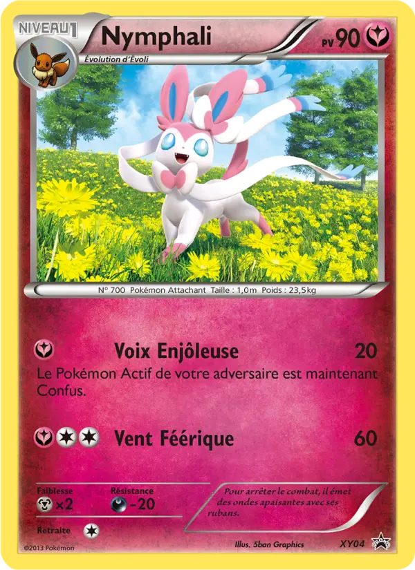 Scan HD carte Pokémon Nymphali XY04/211 — Promo XY
