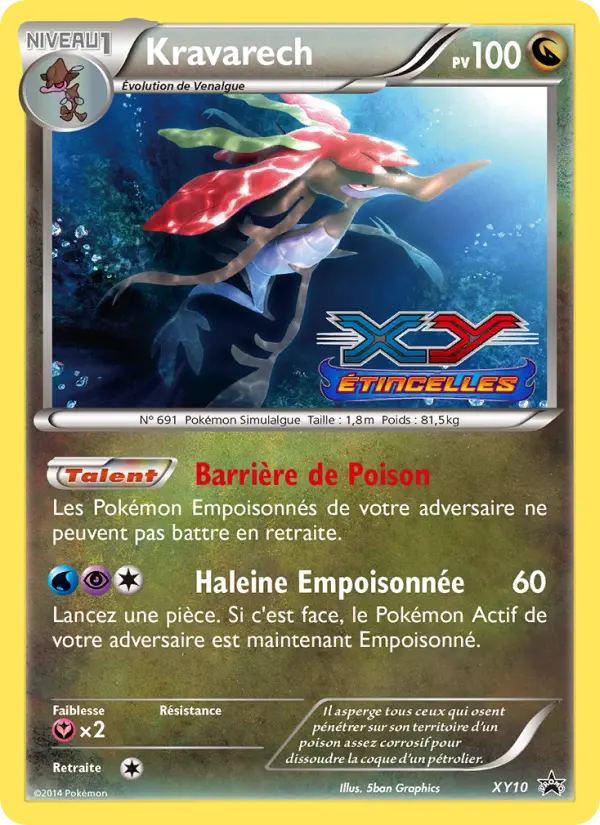 Scan HD carte Pokémon Kravarech XY10/211 — Promo XY