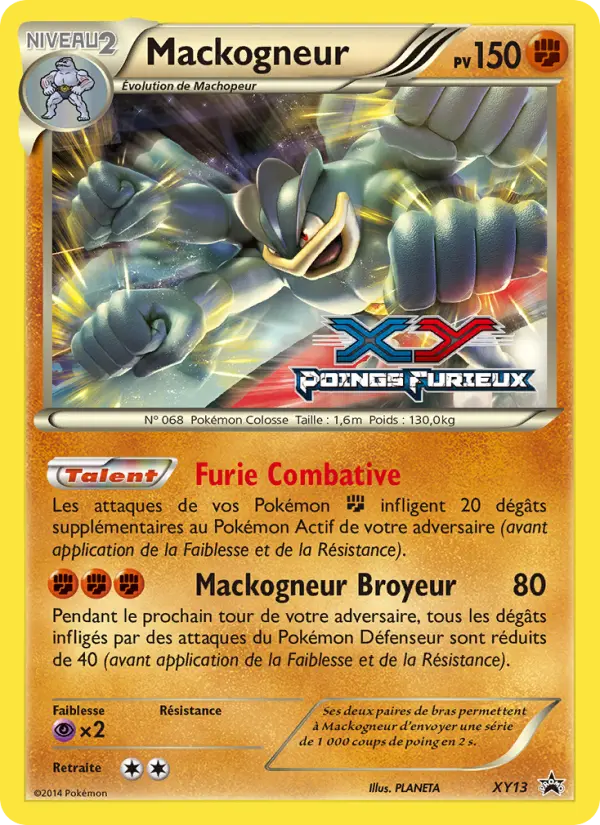 Scan HD carte Pokémon Mackogneur XY13/211 — Promo XY
