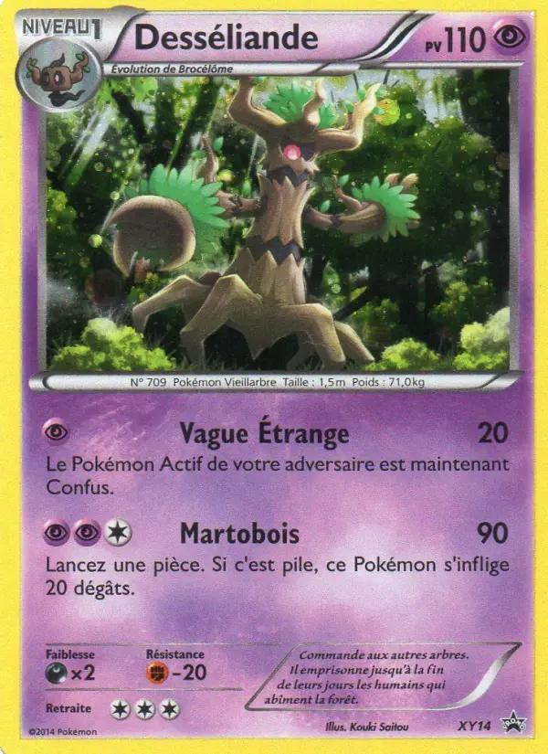 Scan HD carte Pokémon Desséliande XY14/211 — Promo XY