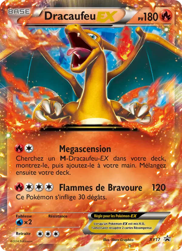 Scan HD carte Pokémon Dracaufeu EX XY17/211 — Promo XY