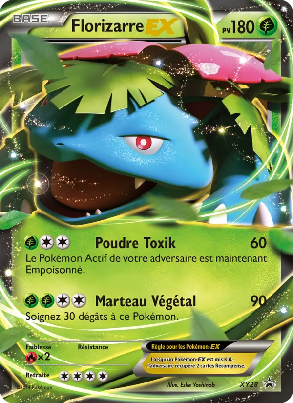 Scan HD carte Pokémon Florizarre EX XY28/211 — Promo XY
