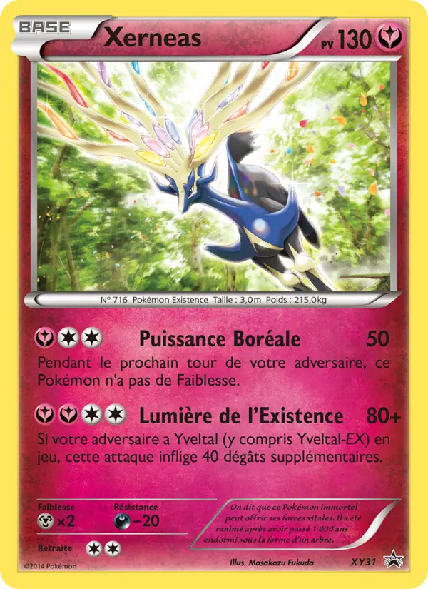 Scan HD carte Pokémon Xerneas XY31/211 — Promo XY