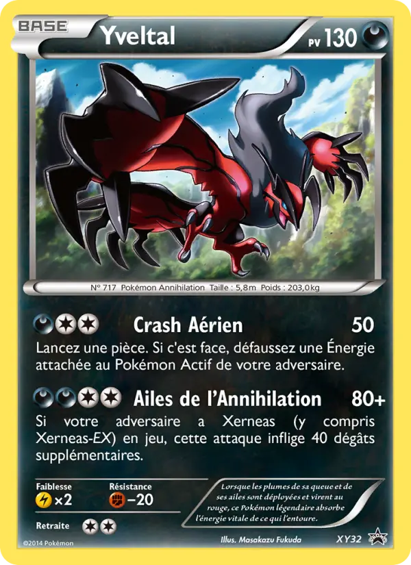 Scan HD carte Pokémon Yveltal XY32/211 — Promo XY