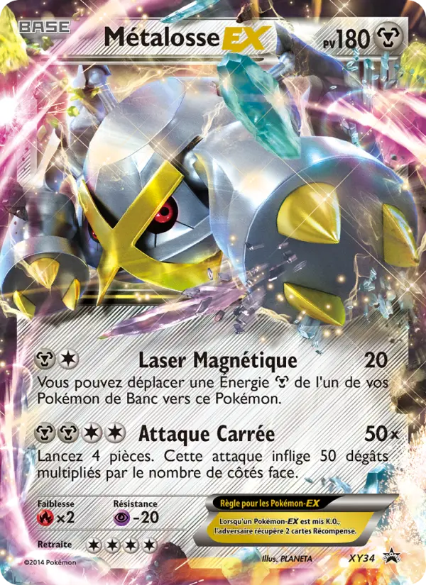 Scan HD carte Pokémon Métalosse EX XY34/211 — Promo XY