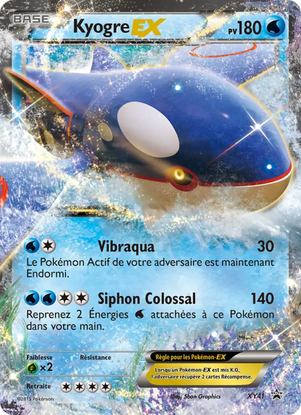 Scan HD carte Pokémon Kyogre EX XY41/211 — Promo XY