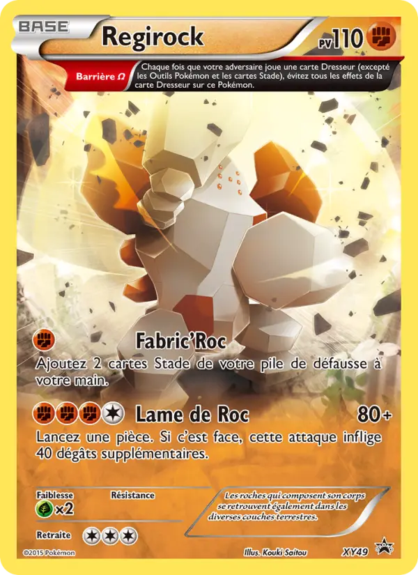 Scan HD carte Pokémon Regirock XY49/211 — Promo XY