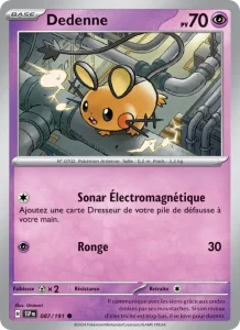 Carte Pokemon Dedenne 087/191 Étincelles Déferlantes