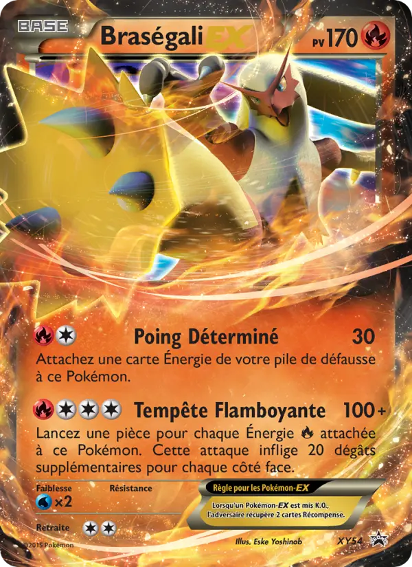 Scan HD carte Pokémon Braségali EX XY54/211 — Promo XY