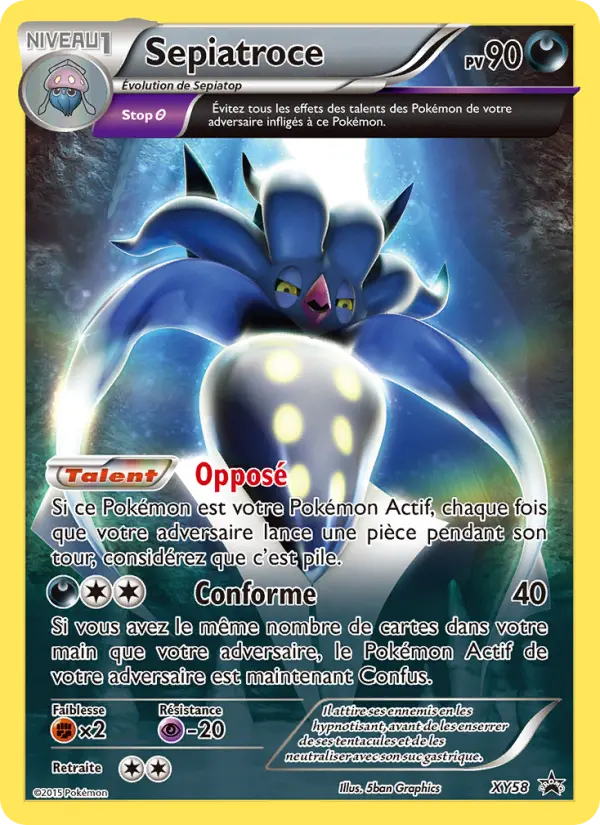 Scan HD carte Pokémon Sepiatroce XY58/211 — Promo XY